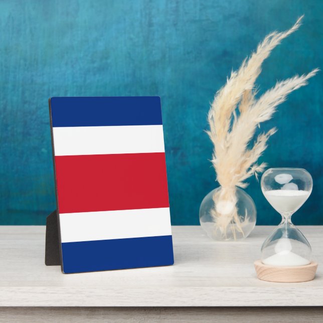 Costa Rica flag Plaque (Side)