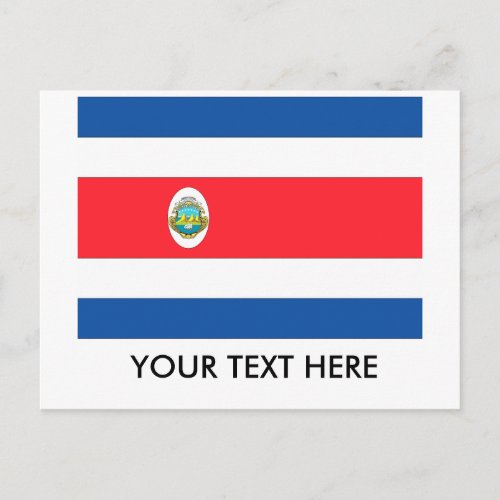 Costa Rica Flag Postcard