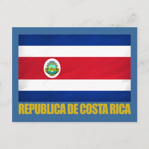 Costa Rica Flag Postcard