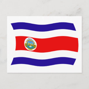 Costa Rica Flag Postcard