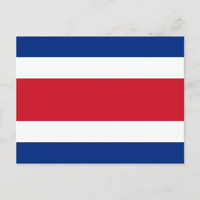 Costa Rica Flag Postcard (Front)