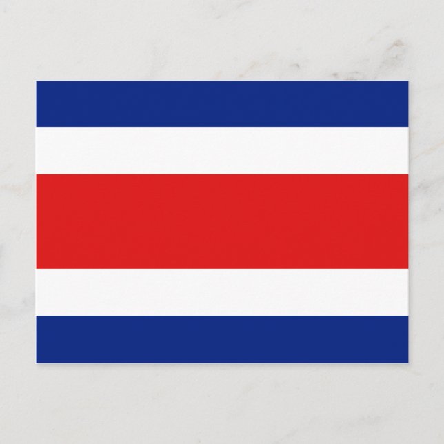 Costa Rica Flag Postcard (Front)