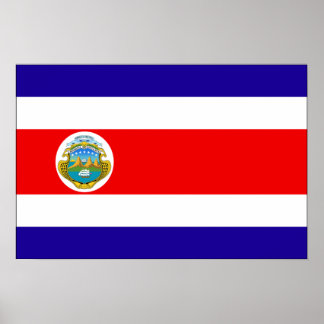 Costa Rica Flag Poster