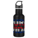 Costa Rica Flag Pura Vida Stainless Steel Water Bottle at Zazzle