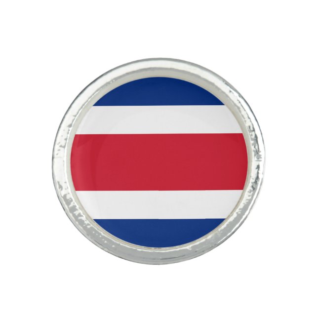 Costa Rica flag Ring (Front)