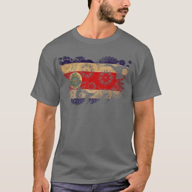 Costa Rica Flag T-Shirt (Front)
