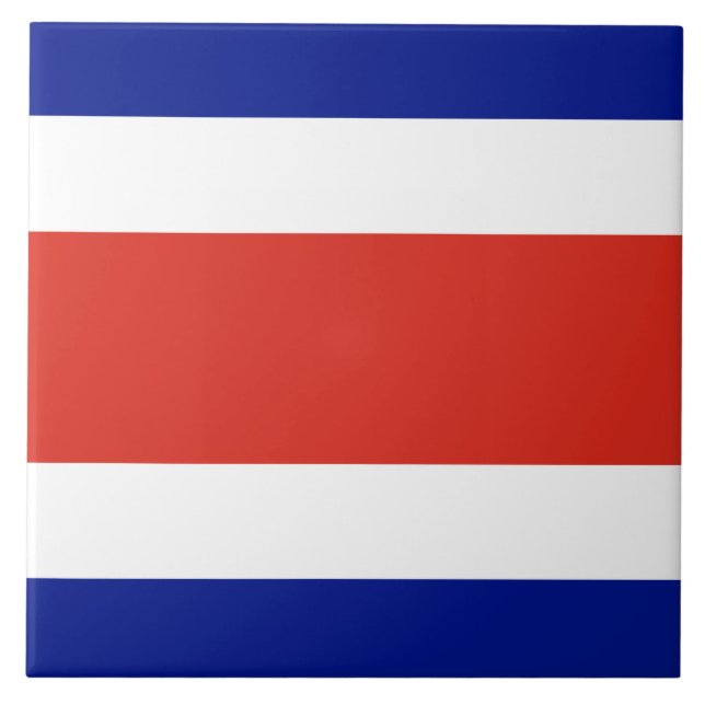 Costa Rica Flag Tile (Front)