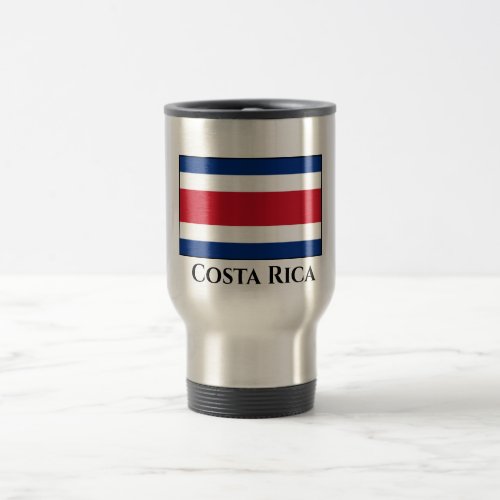 Costa Rica Flag Travel Mug