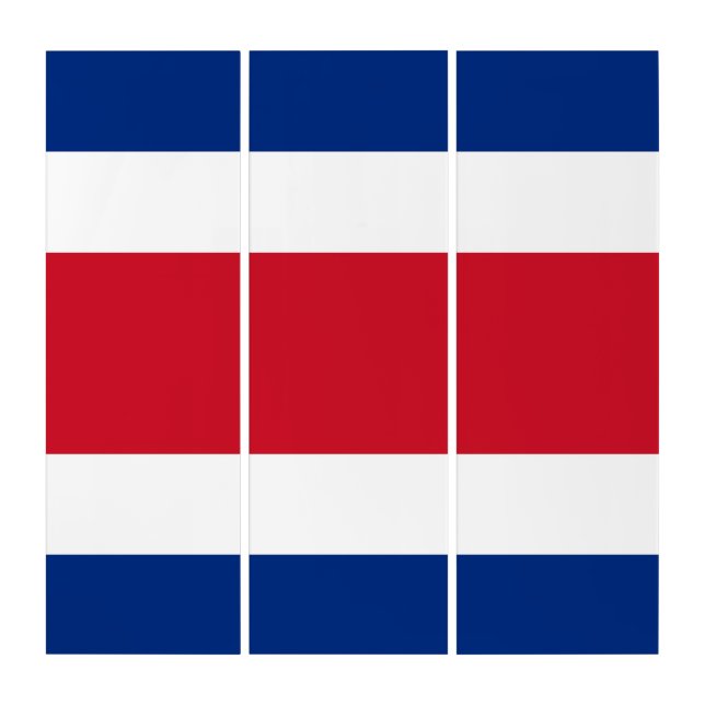Costa Rica flag Triptych (Front)