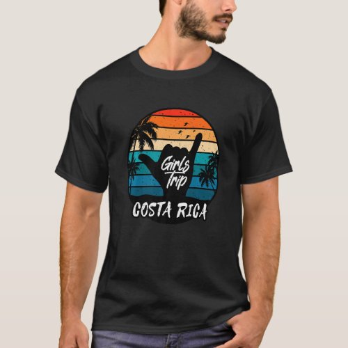 Costa Rica Girls Trip Matching Costa Rica Surfer S T_Shirt