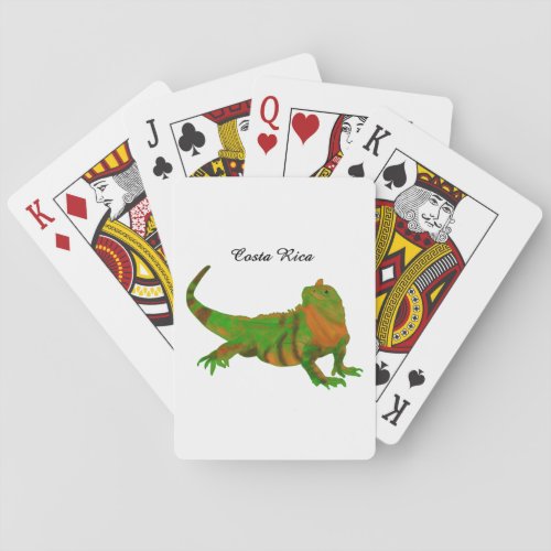 Costa Rica Iguana Playing Cards