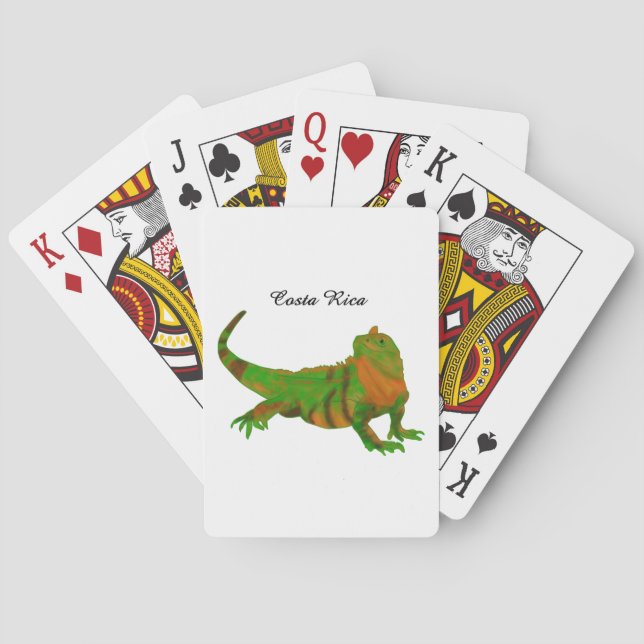 Costa Rica Iguana Poker Cards (Back)