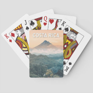 Costa Rica Illustration Travel Art Vintage Poker Cards
