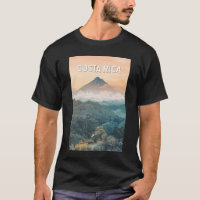 Costa Rica Illustration Travel Art Vintage