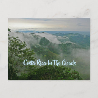 "Costa Rica In The Clouds" postcard