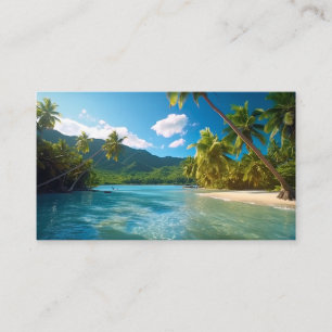 Costa Rica Island Paradise Business Card