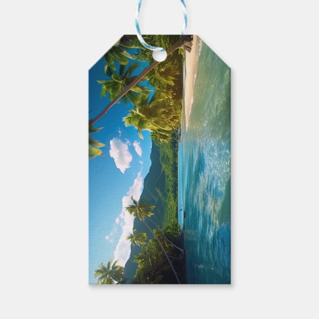 Costa Rica Island Paradise  Gift Tags (Front)