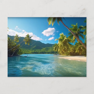 Costa Rica Island Paradise Postcard