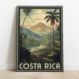 Costa Rica Jungle Travel Poster 18x24