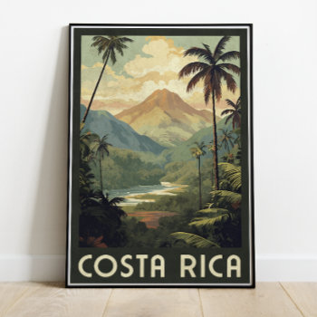 Costa Rica Jungle Travel Poster 18x24 by thepixelprojekt at Zazzle