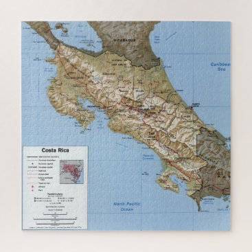 Costa Rica Map (1991) Jigsaw Puzzle Costa Rica Map (1991) Jigsaw Puzzle