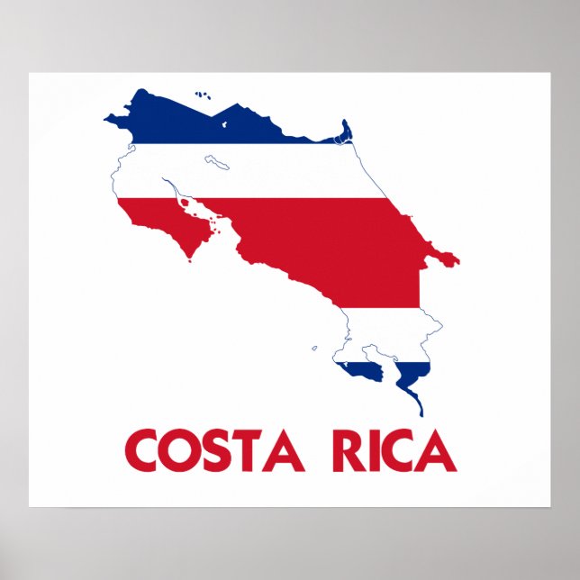 COSTA RICA MAP POSTER (Front)