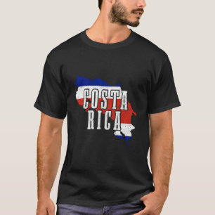 Costa Rica Map Pride Costa Rican Flag T-Shirt
