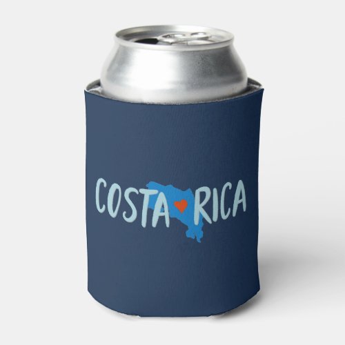 Costa Rica Map Souvenir Can Cooler