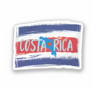 Costa Rica Map Sticker