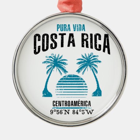 Costa Rica Metal Ornament