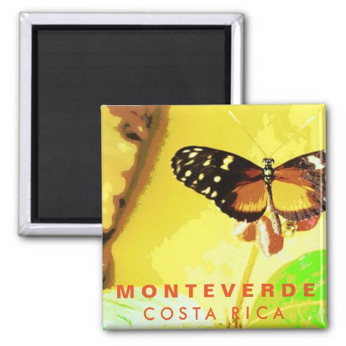 Costa Rica Monteverde Butterfly Souvenir Magnet