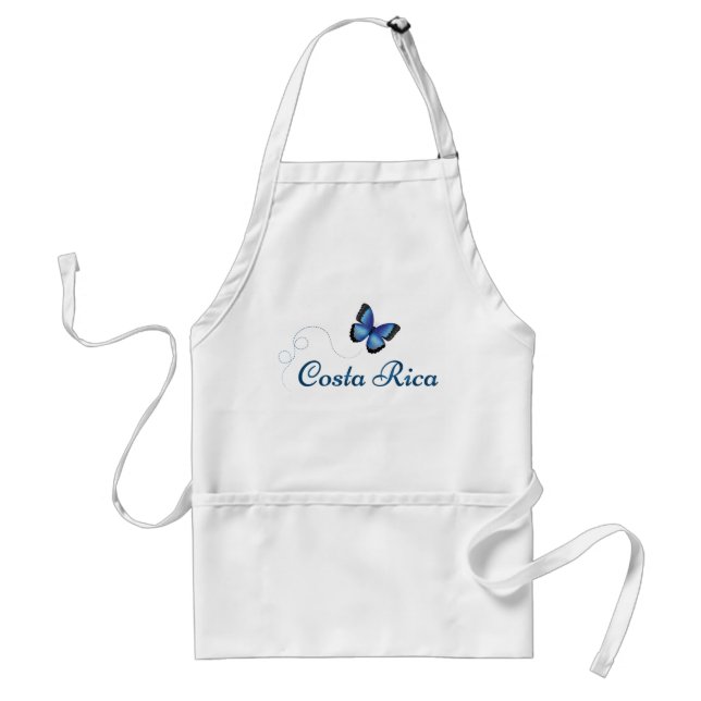 Costa Rica Morpho Butterfly Adult Apron (Front)