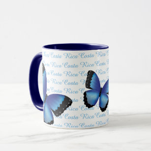 Costa Rica Morpho Butterfly Mug