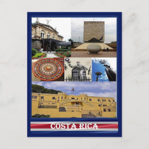 Costa Rica - Mosaic - Postcard