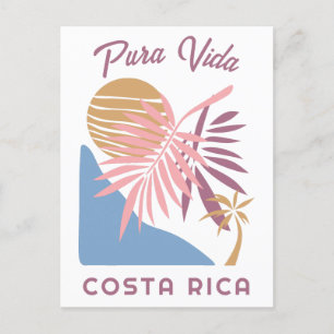 Costa Rica Motto Pura Vida Postcard