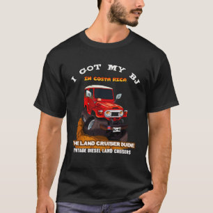 Costa Rica Off Road 4x4 Vintage 4 Wheel Drive Mudd T-Shirt
