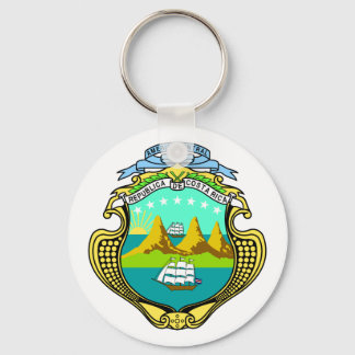 Costa Rica Official Coat Of Arms Heraldry Symbol Keychain