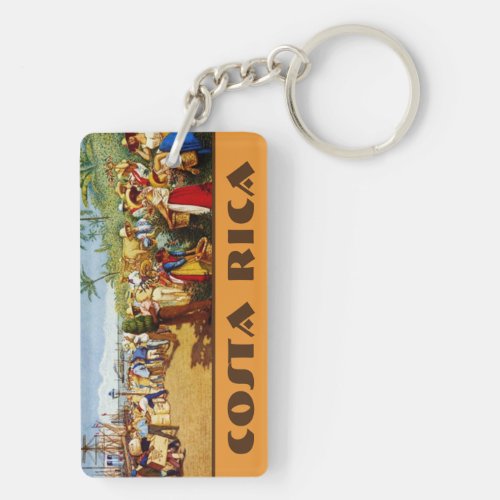 Costa Rica Painting Keychain