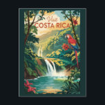 Costa Rica Parrot Illustration Travel Art Vintage Postcard<br><div class="desc">Costa Rica in a vector art style. Costa Rica,  a biodiversity hotspot in Central America,  is world-renowned for its lush rainforests,  volcanic landscapes,  and wildlife-rich national parks.</div>