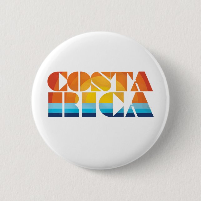 Costa Rica Pinback Button (Front)