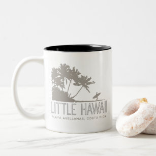 Costa Rica Playa Avellanas Little Hawaii Surfers T Two-Tone Coffee Mug