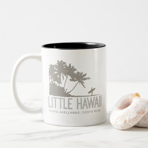 Costa Rica Playa Avellanas Little Hawaii Surfers T Two_Tone Coffee Mug