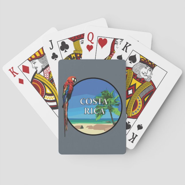 Costa Rica - Playing Cards, Standard Index faces Poker Cards (Back)