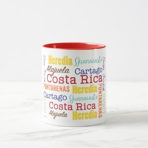 Costa Rica Provinces Coffee Mug