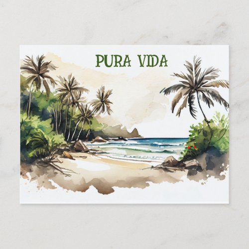 Costa Rica Pura Vida Beach Card