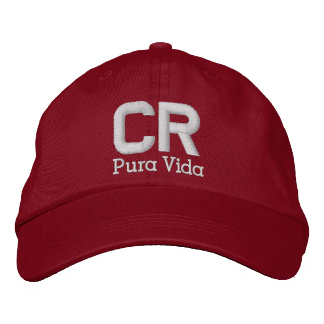 Costa Rica Pura Vida cap/hat Embroidered Baseball Cap