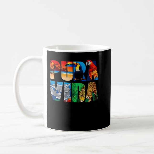 Costa Rica pura vida  Coffee Mug (Left)