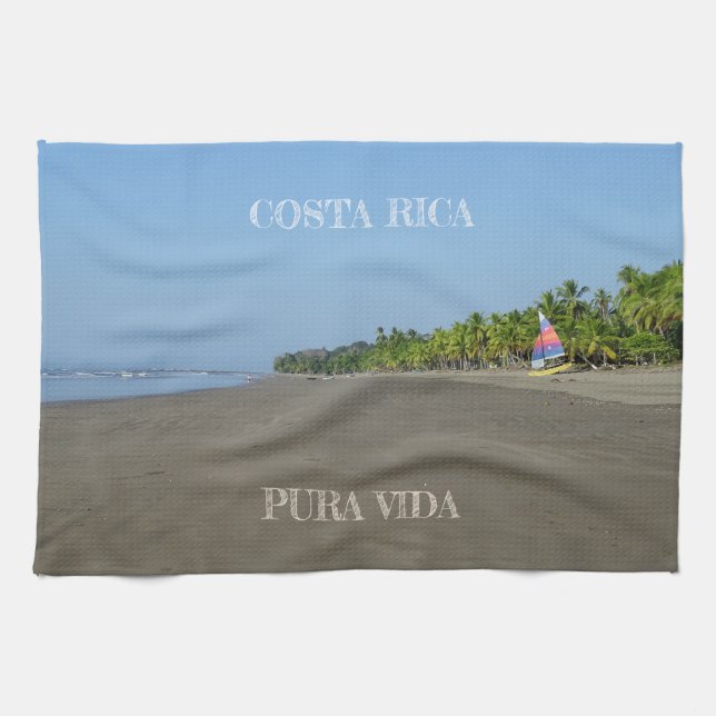 Costa Rica Pura Vida Kitchen Towel (Horizontal)