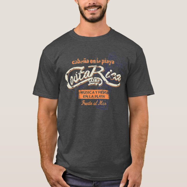 Costa Rica Pura Vida Lifestyle Costa Rican Gifts T-Shirt (Front)