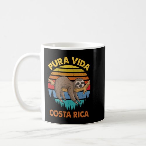 Costa Rica Pura Vida Sloth Coffee Mug